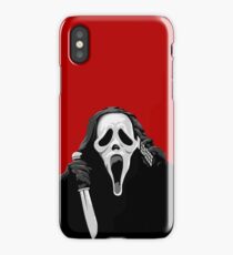 Scream - Ghostface with knife and phone iPhone Case