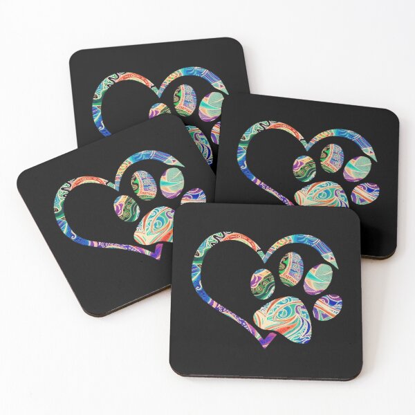 Item preview, Animal Rescue Dog Paw Print Tie Dye Rainbow Dog Love designed and sold by BernardMurray.