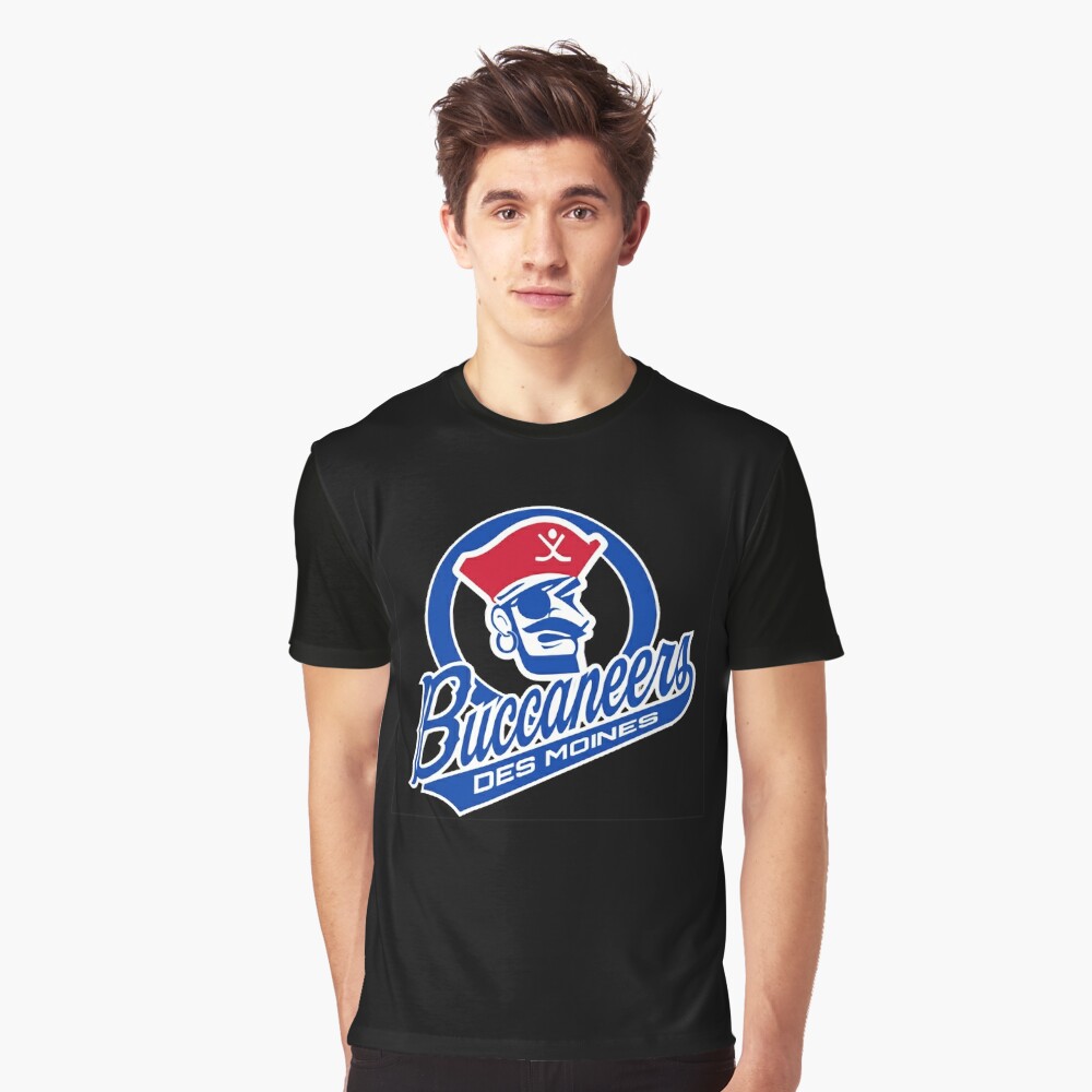 des moines buccaneers american T-Shirt summer clothes anime mens clothing