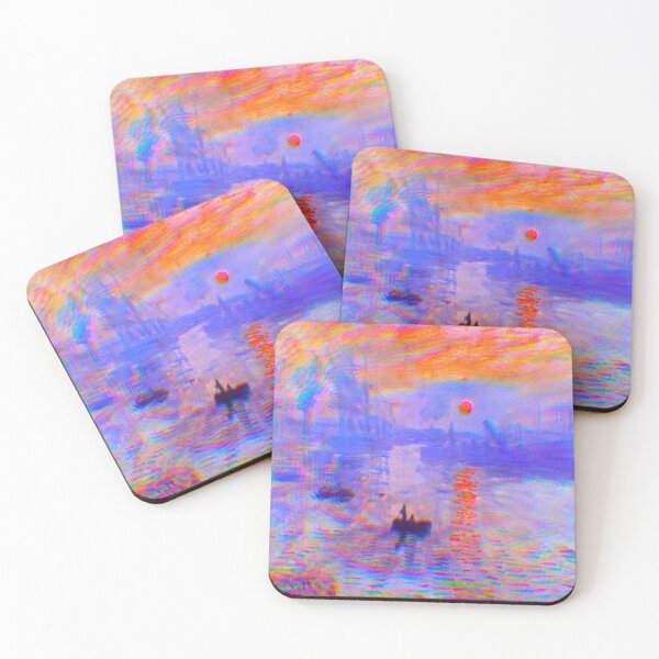 Item preview, Claude Monet's Impression, Sunrise (1872) - Vivid and Colorful designed and sold by KaleidoscopicU.