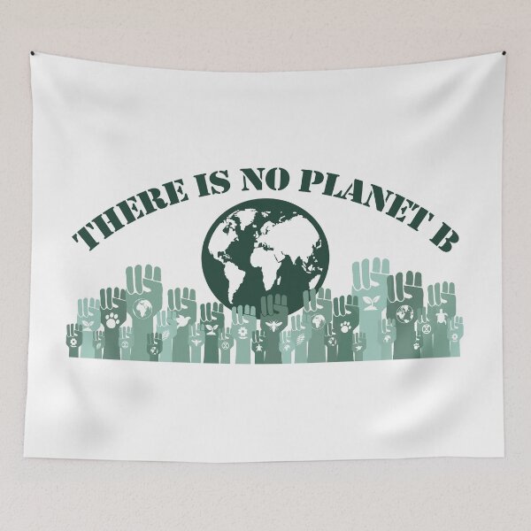 Item preview, There is No Planet B, raised fists environmental activism designed and sold by Hollyharry.
