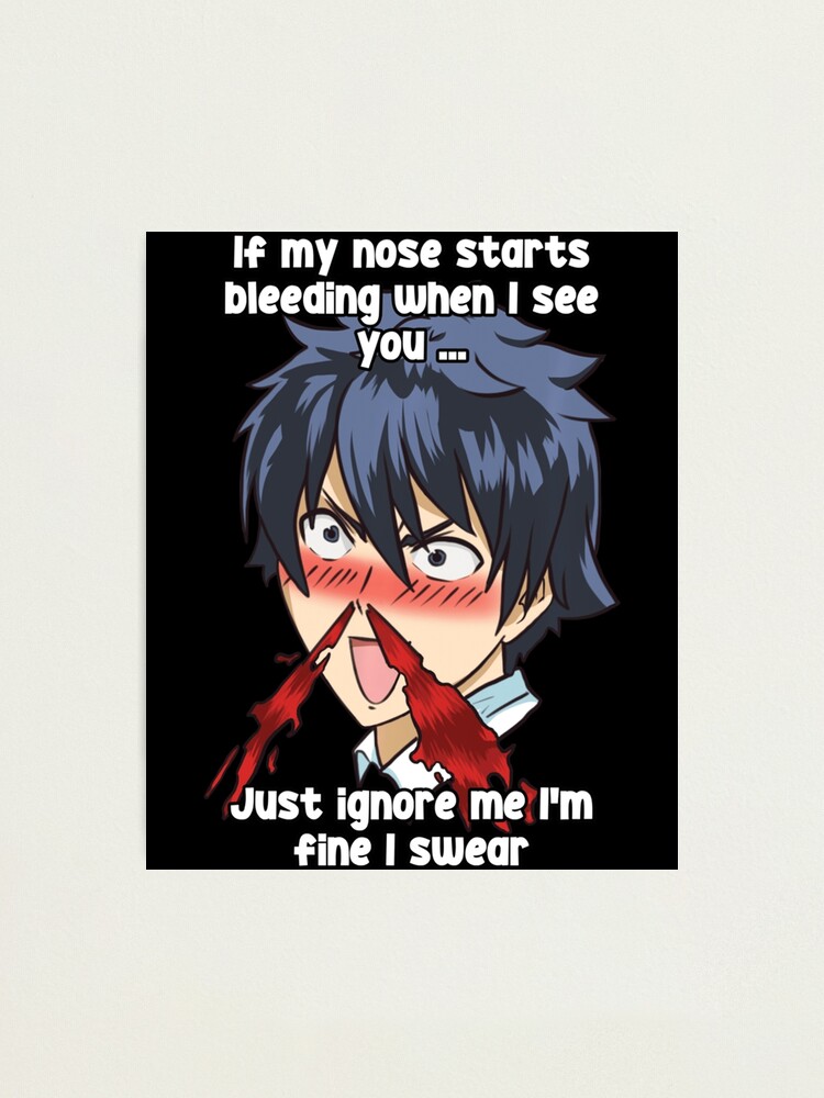 Why do anime characters bleed from the nose