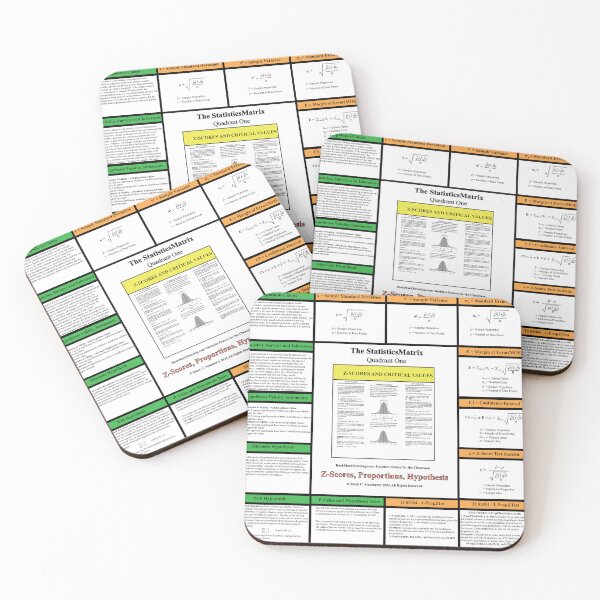 Item preview, The StatisticsMatrix: Quadrant I ...  From the EducationMatrix at Redbubble designed and sold by Mark Stansberry.