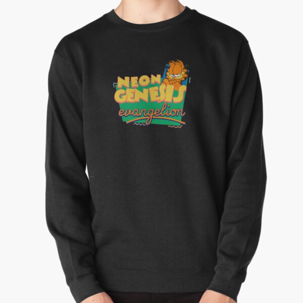 Neón Génesis Evangelion Garfield Sudadera sin capucha