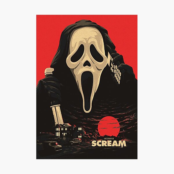 Ghostface Scream Horror Portrait Print – Sam's Shop Of Horrors