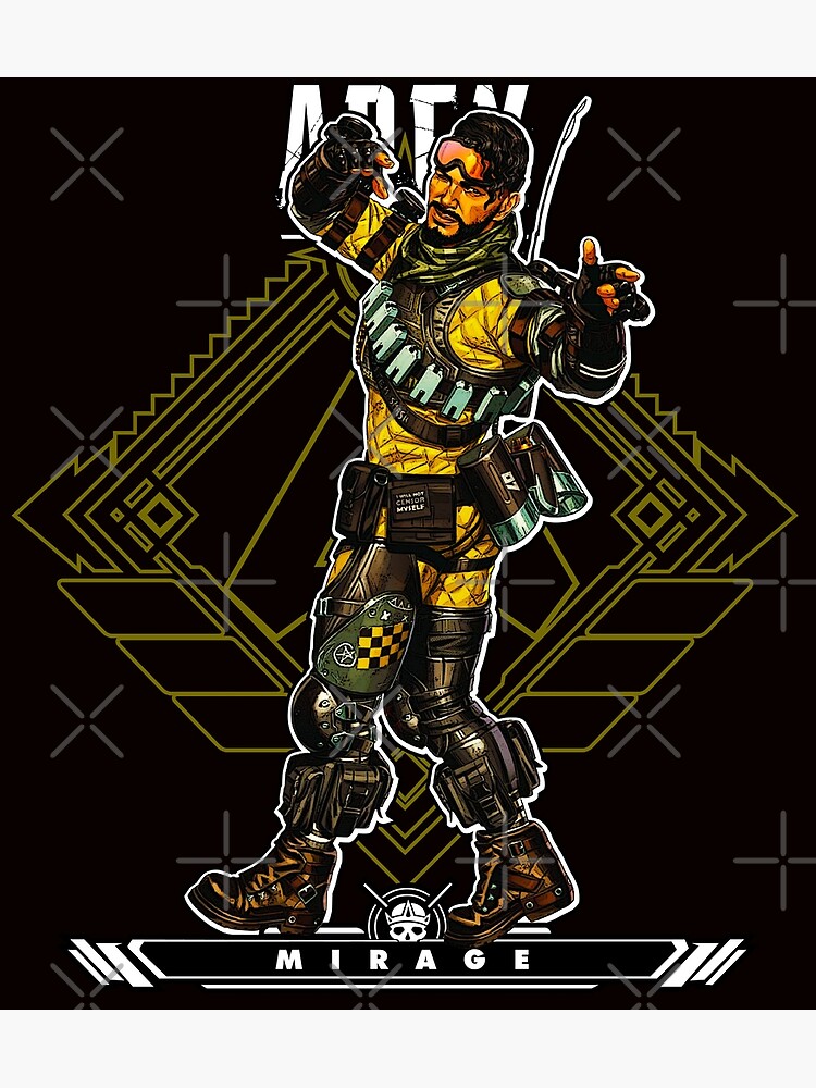 Apex Legends Mirage Poster For Sale By Elyvan Redbubble 7501