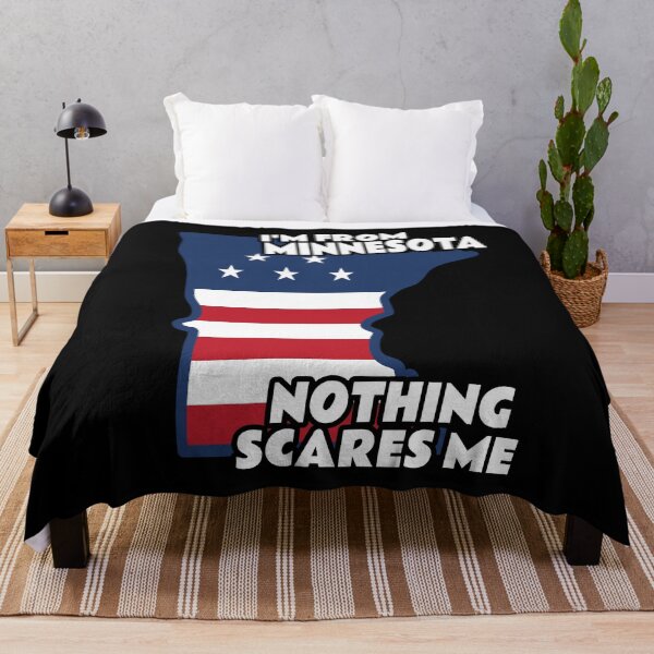 Item preview, Distressed I'm From Minnesota State MN Nothing Scares Me design designed and sold by Merchking1.