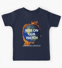 Nicht auf unserer Uhr: März für die Wissenschaft 2017 Kinder T-Shirt