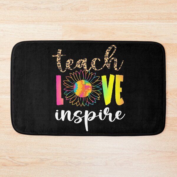Item preview, Teach Love Inspire Leopard Tie Dye Sunflower School Teacher design designed and sold by Merchking1.