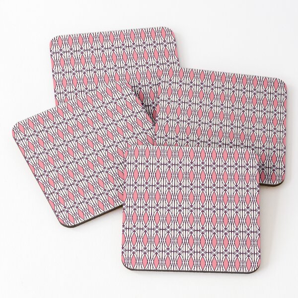 Item preview, Pink circle patterns and stripes. designed and sold by storefunnypets.