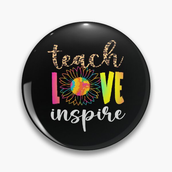 Item preview, Teach Love Inspire Leopard Tie Dye Sunflower School Teacher design designed and sold by Merchking1.