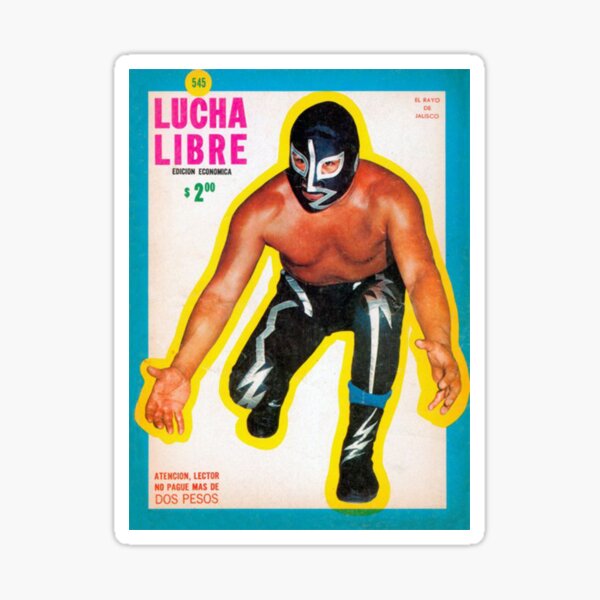 Vista previa del artículo con la obra «Lucha libre, el Rayo de Jalisco», diseñado y vendido por Caracol-Spanish.