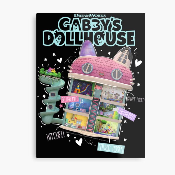 "Gabby's Dollhouse Doodles V2" Metal Print for Sale by chapinfieldefhb
