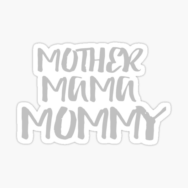 Happy Mothers Day Silver Sticker By Mood Draftsman Redbubble