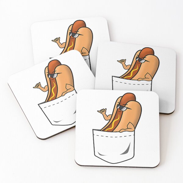 Item preview, Awesome Funny Shaka Hang Loose Hotdog In A Pocket designed and sold by BernardMurray.