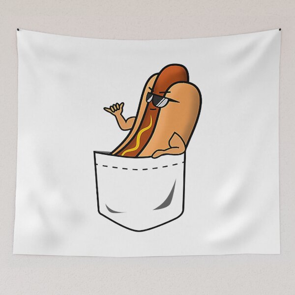 Item preview, Awesome Funny Shaka Hang Loose Hotdog In A Pocket designed and sold by BernardMurray.