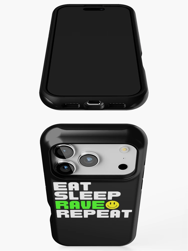 Thumbnail 3 of 4, iPhone Case, Eat Sleep Rave Repeat Raver designed and sold by ToiTanECX.