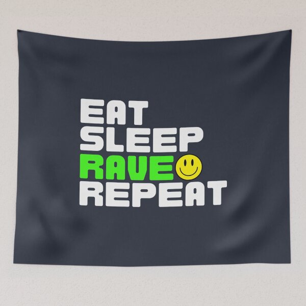 Item preview, Eat Sleep Rave Repeat  Raver designed and sold by ToiTanECX.