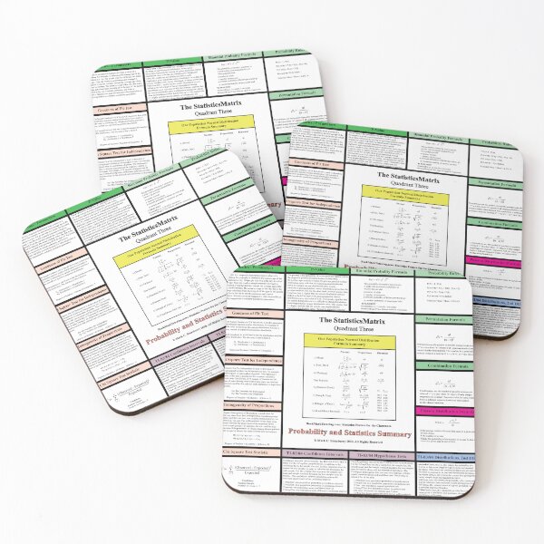 Item preview, The StatisticsMatrix: Quadrant III ...  From the EducationMatrix at Redbubble designed and sold by Mark Stansberry.