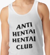 (Alt. Black Color) Anti Hentai Hentai Club Tank Top
