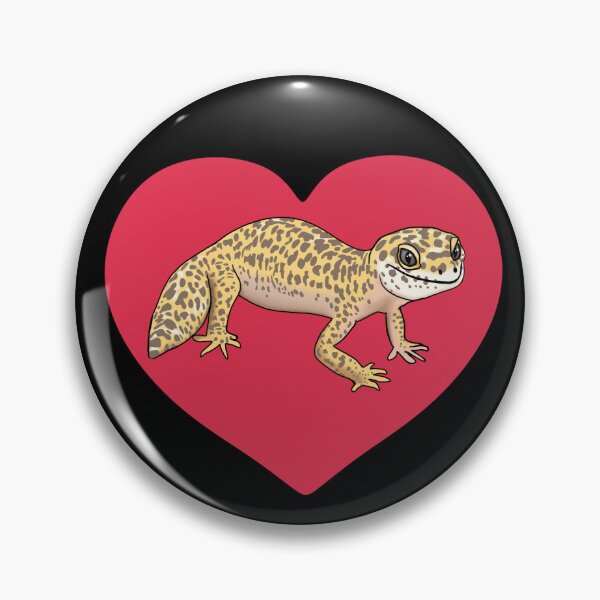 Item preview, Cute Gecko Red Heart  designed and sold by Mochi-Merch.