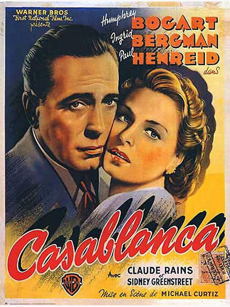CASABLANCA (1942) FIRST FRENCH RELEASE POSTER, 1947, Original Film Posters  Online, 2020