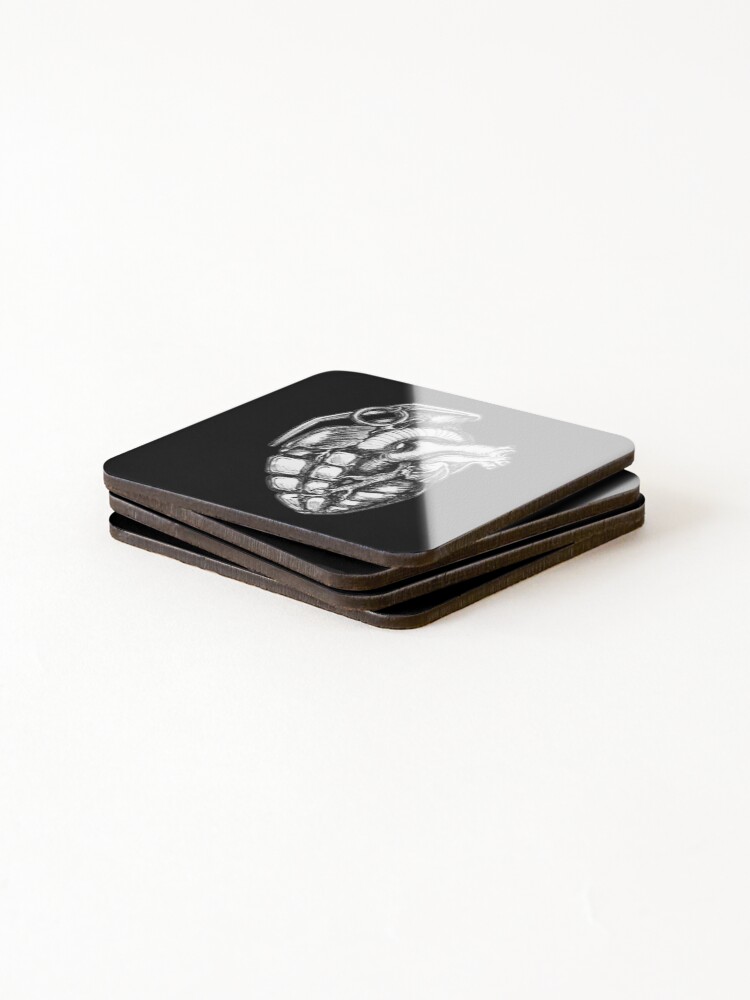 Thumbnail 4 of 5, Coasters (Set of 4), black human help designed and sold by RandyScotte.