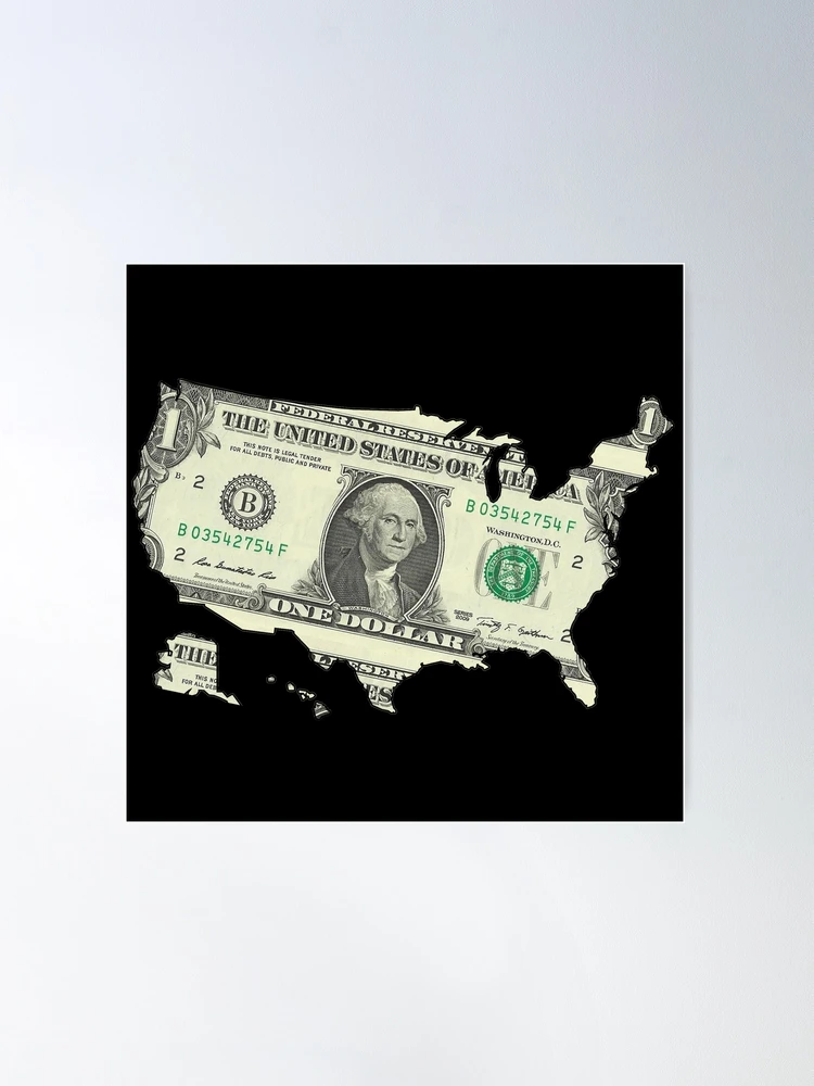 Money Print 100 Dollars Bill Crumpled Money Dollar Art Money Wall