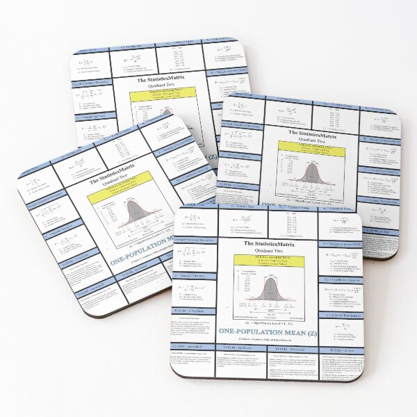 Item preview, The StatisticsMatrix: Quadrant II ...  From the EducationMatrix at Redbubble designed and sold by Mark Stansberry.