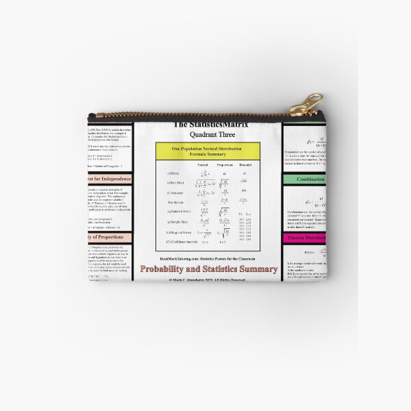 Item preview, The StatisticsMatrix: Quadrant III ...  From the EducationMatrix at Redbubble designed and sold by Mark Stansberry.