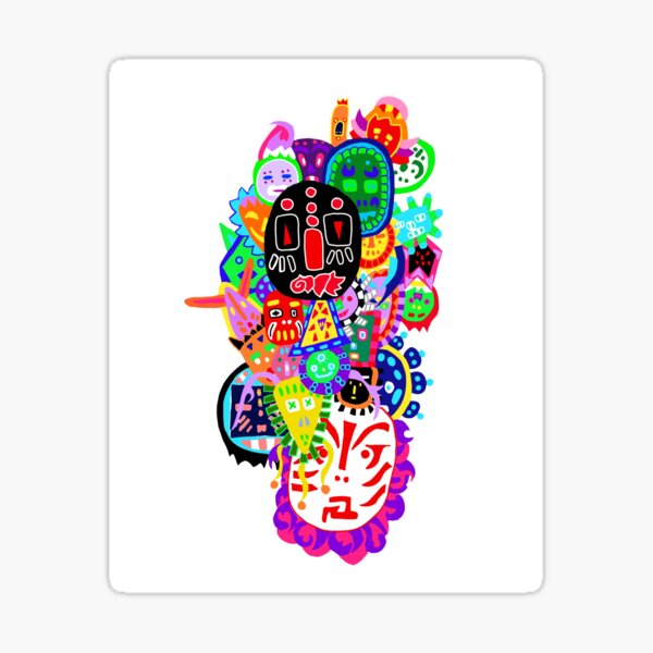 Colorful Masks Sticker