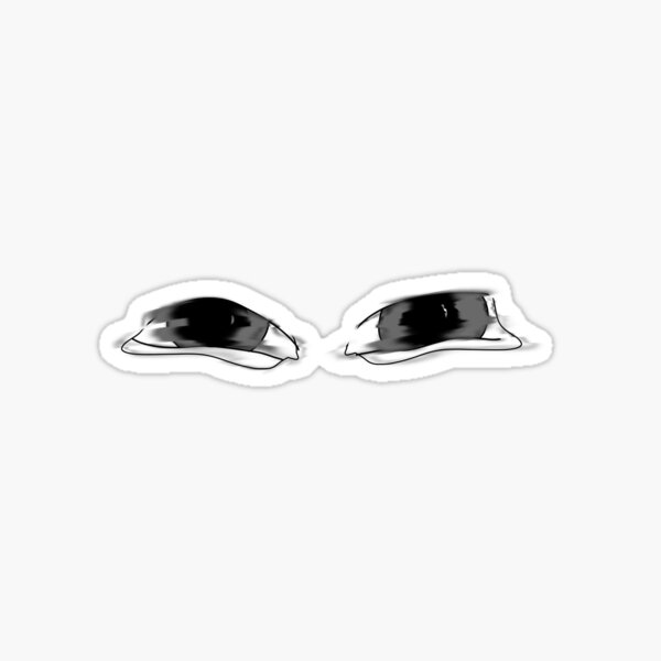 "Blurry Eyes " Sticker by CaecusDesigns Redbubble