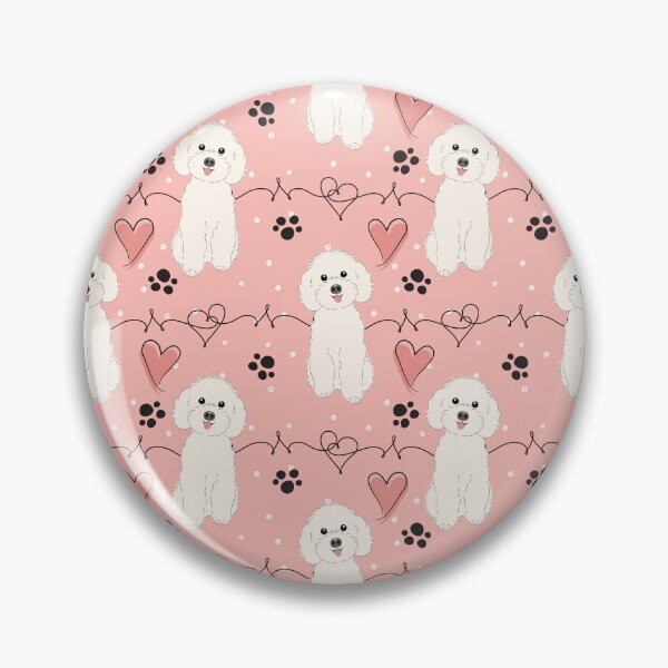 Item preview, LOVE White Poochon Bichon Poodle designed and sold by Lulupainting.