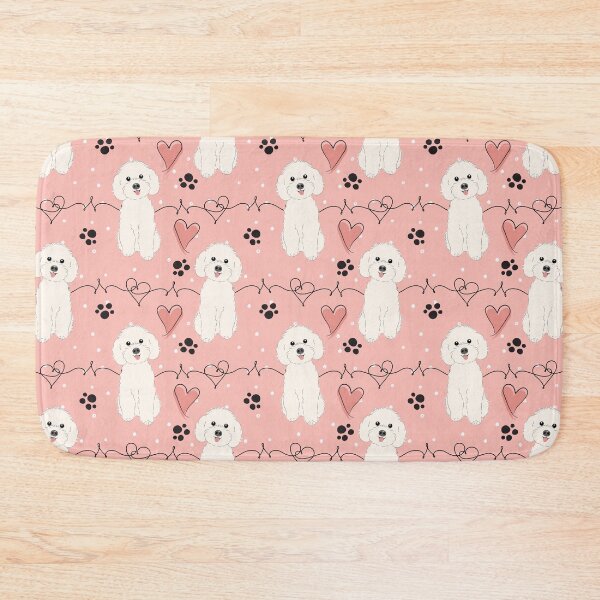 Item preview, LOVE White Poochon Bichon Poodle designed and sold by Lulupainting.