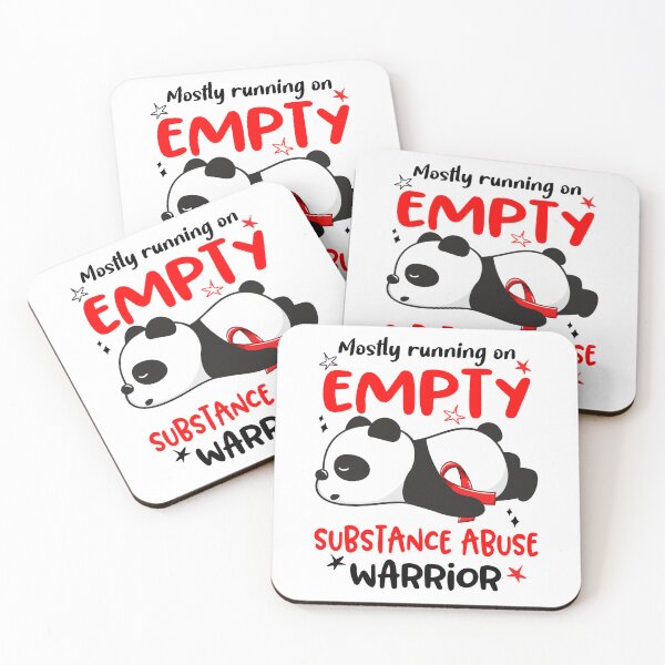 Item preview, Substance Abuse Awareness - Mostly Running On Empty Substance Abuse Warrior designed and sold by Hilten.