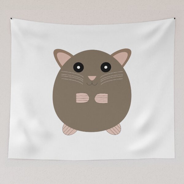 Item preview, Simple Cartoon Little Hamster designed and sold by DJAMALK.