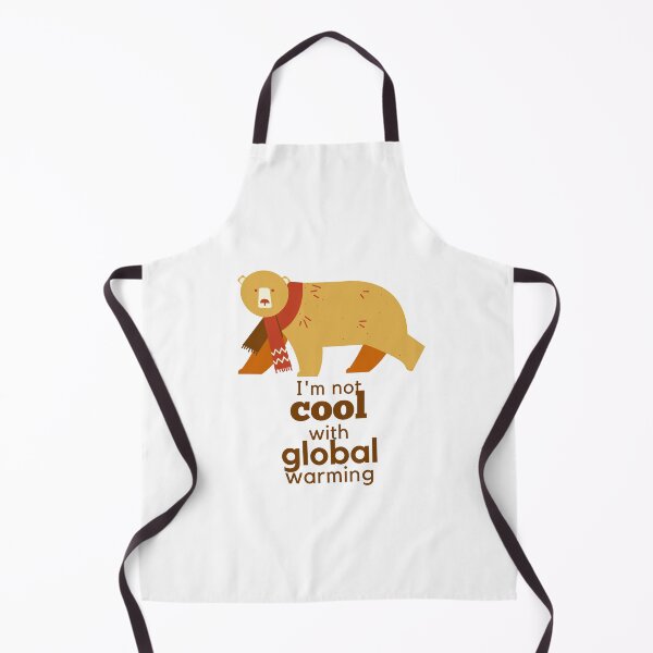 Item preview, I'M Not Cool With Global Warming Gold/Brown Polar Bear designed and sold by CraftyAnimal.