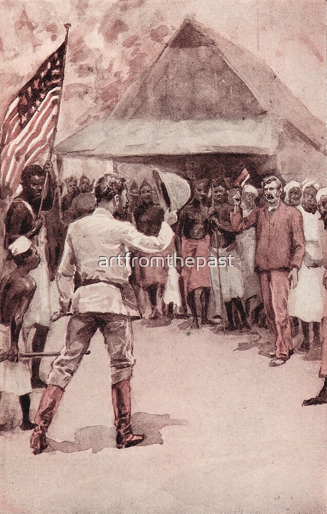 "Meeting of Stanley & Dr Livingstone 1871" by artfromthepast | Redbubble