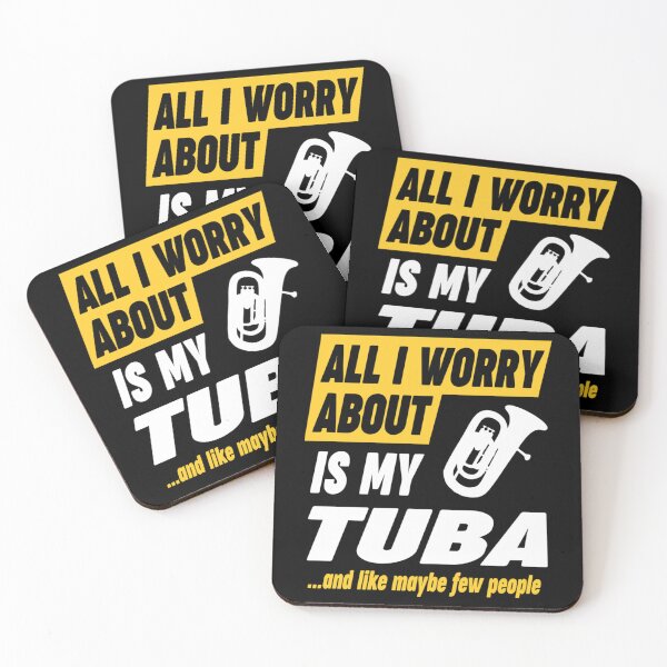 Item preview, Tuba Player Worries Funny Quote Racerback Tank Top designed and sold by elliottbow.