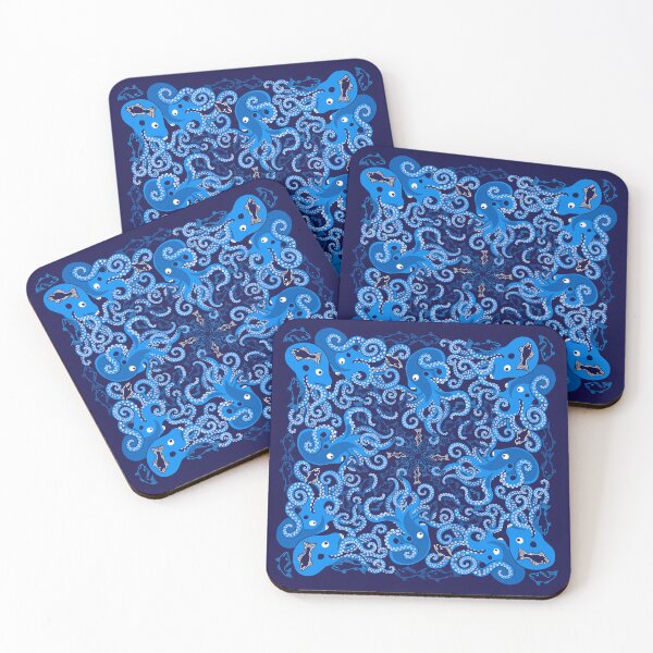 Item preview, OctoPaisley Blue designed and sold by Kererū Brewing.