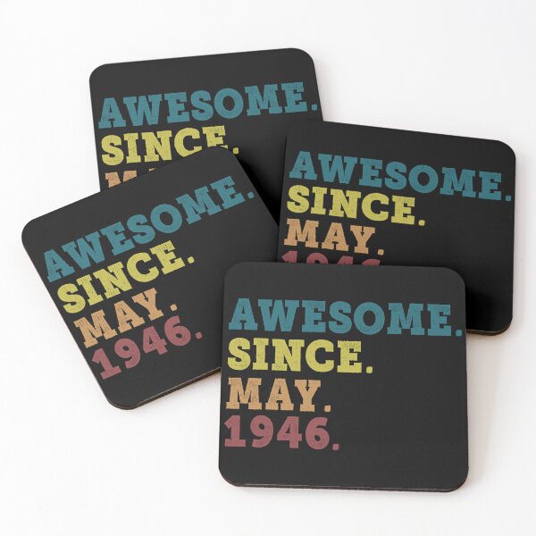 Item preview, Awesome Since May 1946 Retro Vintage 76th Birthday Gift designed and sold by designbychow.