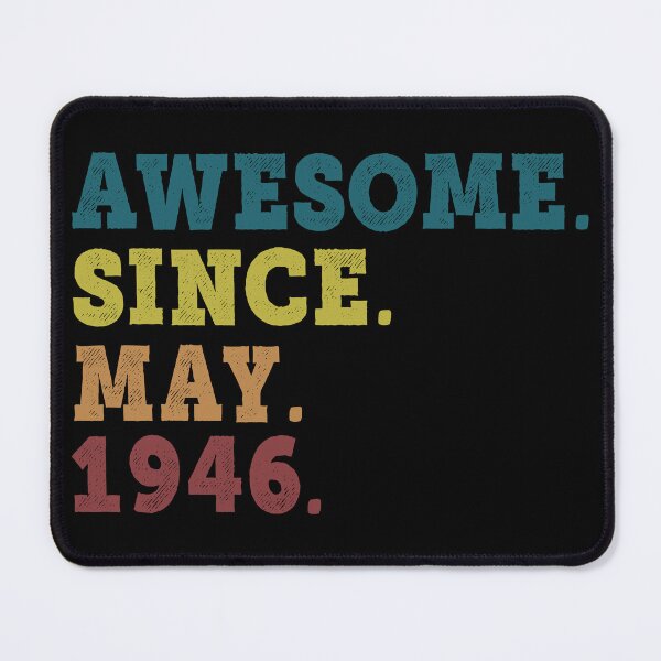 Item preview, Awesome Since May 1946 Retro Vintage 76th Birthday Gift designed and sold by designbychow.