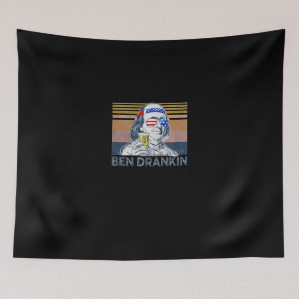 Item preview, Ben Drankin USA Flag Funny Vintage T-Shirt designed and sold by BohnenRudeger.