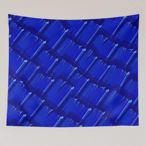 Item preview, Blue Abstract wooden Art  designed and sold by Tshirtstory.