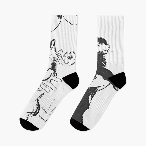 Item preview, Woman Holding Cats By Edward Penfield in Black and White designed and sold by TeachUrb.