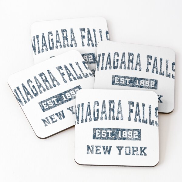 Item preview, Niagara Falls New York NY Vintage Sports Design Navy Print  designed and sold by kloocknxgrey.