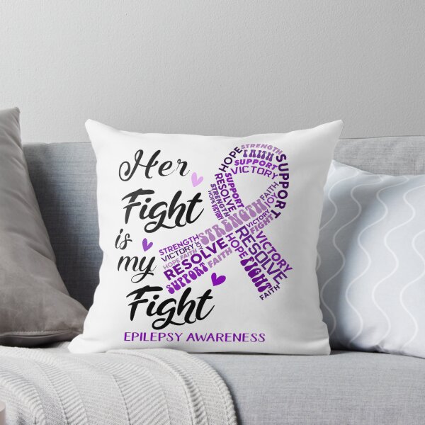 Item preview, Epilepsy Warrior, Her Fight is my Fight Epilepsy Awareness designed and sold by Greggwillard.