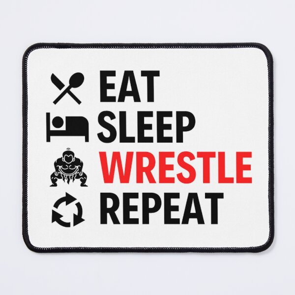 Item preview, Eat Sleep Wrestle Repeat | Funny Wrestling Sayings For Mom, Dad And Kids designed and sold by chetan786.