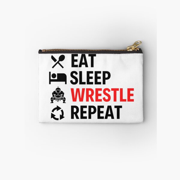 Item preview, Eat Sleep Wrestle Repeat | Funny Wrestling Sayings For Mom, Dad And Kids designed and sold by chetan786.