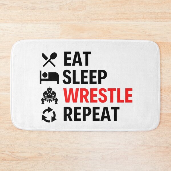 Item preview, Eat Sleep Wrestle Repeat | Funny Wrestling Sayings For Mom, Dad And Kids designed and sold by chetan786.